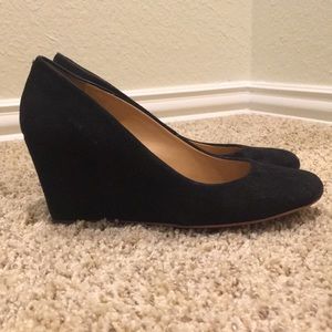 J Crew Martina Suede Wedge Pumps